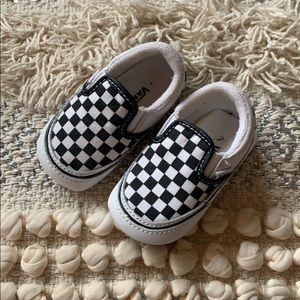Baby Checkered Vans size 2